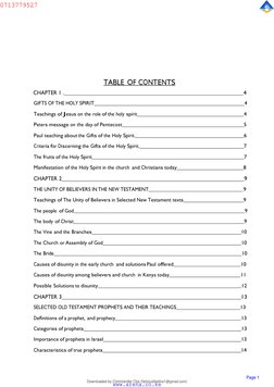 Page 1 
 
 
 
 
 
 
 
 
 
 
TABLE OF CONTENTS 
CHAPTER 1 .