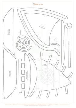 Molde de Barco da Moana para Impressão | PDF