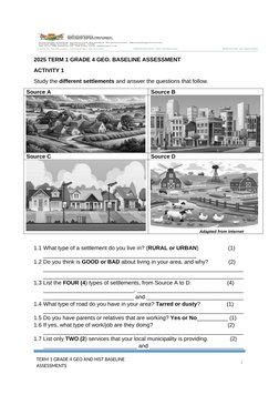 Grade 4 Geography & History Assessments | PDF