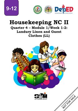Housekeeping Module: Laundry Linen Guide | PDF | Laundry | Linens
