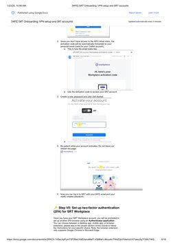 SRT Onboarding Guide: VPN Setup | PDF | Login | Mobile App