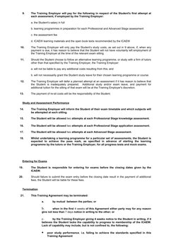ACA Training Agreement Overview | PDF | Educational Assessment | Employment