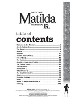 Matilda JR Script | PDF