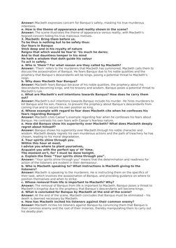 Macbeth Act 3 Scene 1 Analysis | PDF | Macbeth | Shakespearean Tragedies