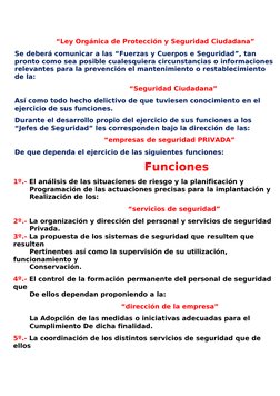 Funciones del Jefe de Seguridad | PDF | Seguridad | Planificación
