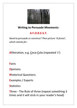 AFOREST Persuasive Writing Techniques | PDF | Persuasion | Cognition
