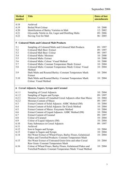 Ebc Conversion Chart EBC Methods for Malt Analysis | PDF | Malt | Beer