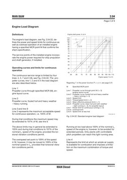 MAN B&W
2.04
Page 2 of 9
MAN Diesel
198 69 93-5.2
MAN B&W MC/MC-C/ME/ME-C/ME-B/-GI-TII engines
Engine shaft power, % of A
40