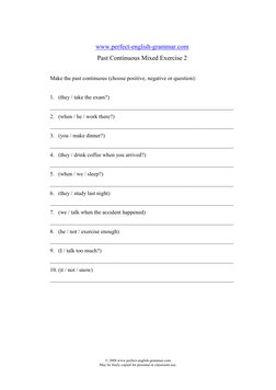 © 2008 www.perfect-english-grammar.com 
May be freely copied for personal or classroom use. 
 
 
www.perfect-english-grammar.
