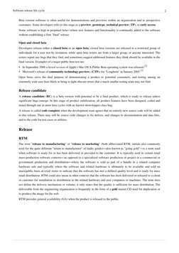 Software Release Life Cycle Explained | PDF | Software Release Life ...