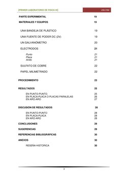 [PRIMER LABORATORIO DE FISICA III] 
                                UNI-FIM 
 
 
3 
 
 PARTE EXPERIMENTAL