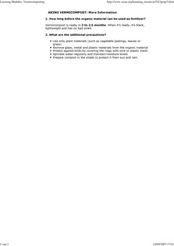 Vermicomposting: Step-by-Step Guide | PDF | Compost | Agriculture