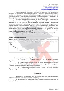 Pr. Flávio Nunes. 
Instituto Teológico Gamaliel 
instgamaliel@gmail.com 
www.institutogamaliel.com 
 
Página 10 de 160 
Muito