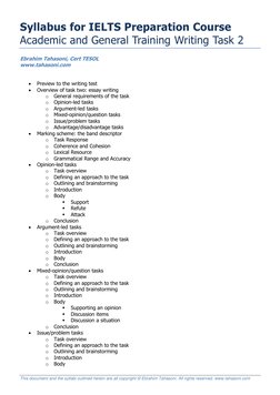 Ielts Writing Syllabus | PDF | Syllabus | Brainstorming