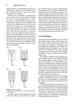 6
Bubble Columns
regime (Section 2.3). In principle, however, sig-
niﬁcant mass transfer can be obtained at the
gas distribut