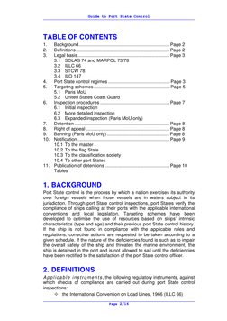 Guide to Port State Control
Page 2/16
	


1.
Background........................................................