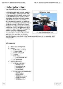 Helicopter rotor
The rotor head of a Sikorsky S-92
Helicopter rotor
From Wikipedia, the free encyclopedia
A helicopter main r