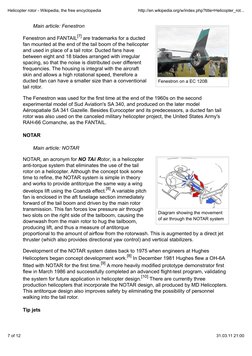 Fenestron on a EC 120B
Diagram showing the movement
of air through the NOTAR system
Main article: Fenestron
Fenestron and FAN
