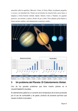 Página 9 
 
atmosfera sobre la superficie. Mercurio, Venus, la Tierra, Marte son planetas pequeños 
y rocosos, con densidad