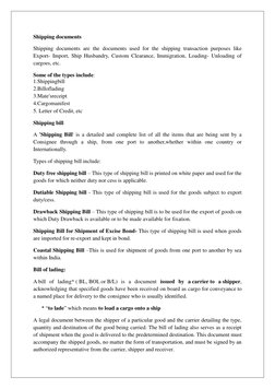 Overview of Shipping Documents Types | PDF | Letter Of Credit | Cargo
