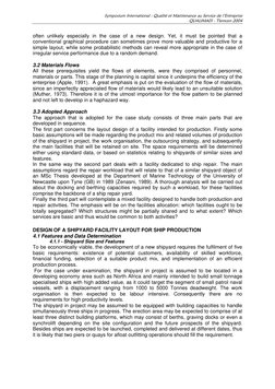 Symposium International : Qualité et Maintenance au Service de l’Entreprise 
QUALIMA01 - Tlemcen 2004 
often unlikely especia