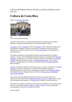 la Bavaria de Holanda. Rock Ice, Rock Ice con limón, y Heineken son las 
otras tres.  
Cultura de Costa Rica  
Saltar a: nave