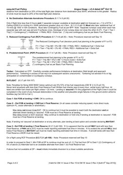 easyJet Fuel Policy 
 
 Angus Hogg – v3.4 dated 24th Oct 10 
Page 2 of 2 
(Valid for OM ‘A’ Issue 2 Rev 15 & OM ‘B’ Issue 3 R