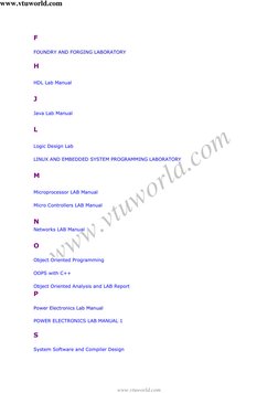 VTU Lab Manuals Overview | PDF