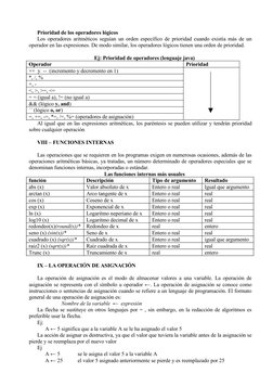 Prioridad de los operadores lógicos
Los operadores aritméticos seguían un orden específico de prioridad cuando existía más de