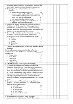 method/techniques/strategies; formulation of questions; and 
construction of assessment tool (formative/summative). 
2. Prepa