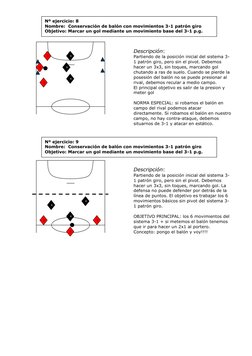 Descripción: 
Partiendo de la posición inicial del sistema 3-
1 patrón giro, pero sin el pivot. Debemos 
hacer un 3