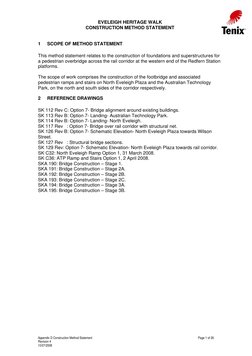 EVELEIGH HERITAGE WALK 
CONSTRUCTION METHOD STATEMENT 
 
1 
SCOPE OF METHOD STATEMENT 
 
This method statement relates to
