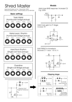 Marshall Shredmaster Schematic & Mods | PDF | String Instruments