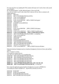 For some nags first way (replaing the NAG creation whit nop) won’t work so here is the second 
way of doing it.
Do “he Releas