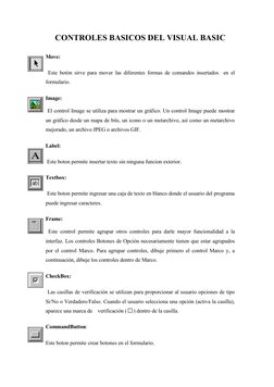 Controles Básicos en Visual Basic | PDF | Ventana (informática) | Básico
