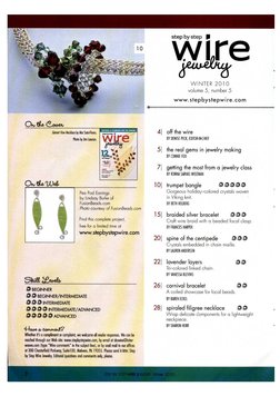 Step by Step Wire Jewelry Vol.5 No.5 Winter 2010 | PDF | Jewelry | Design