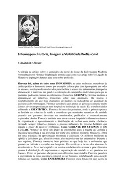 Florence Nightingale: The Florence Nightingale Royal Museum (www.googleimages.com) 
 
Enfermagem: História, Imagem e Visibi
