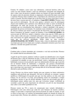 Criméia. Os soldados, assim como suas enfermeiras, contavam histórias sobre suas 
visitas aos mais doentes durante a noite na