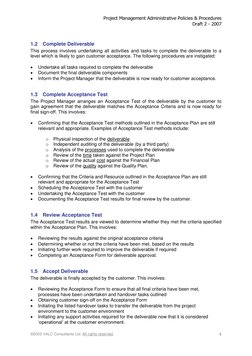 Project Management Administrative Policies & Procedures 
Draft 2 - 2007 
©2003 VALC Consultants Ltd. All rights reserved.