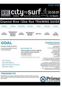 12-Week Intermediate 12km Training Plan | PDF | Muffin | Running