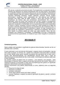 CENTRO EDUCACIONAL FUCAPI – CEEF 
CURSO TÉCNICO – ELETRÔNICA 
APOSTILA – INGLÊS TÉCNICO 
 
 
Inglês Técnico - Página 7 
 
50%