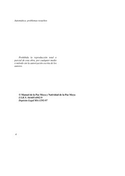 Automática: problemas resueltos 
 4 
 
 
 
 
 
 
 
Prohibida la reproducción total o 
parcial de esta obra, por cualquier med
