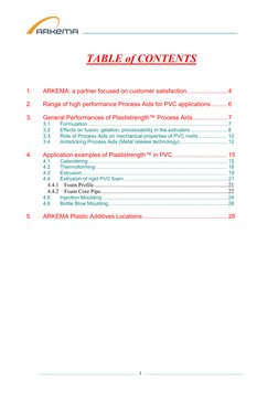 ___________________________________________________ 
 
 
TABLE of CONTENTS 
 
 
 
1. 
ARKEMA: a partner focused on custome