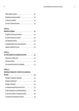 8
Crisis multidimensional y Democracia Inclusiva 
9
Ámbitos públicos y privados . . . . . . . . . . . . . . . . . . . . . . .