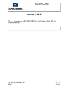 Cabin Crew Manual | PDF | Cockpit | Flight Attendant