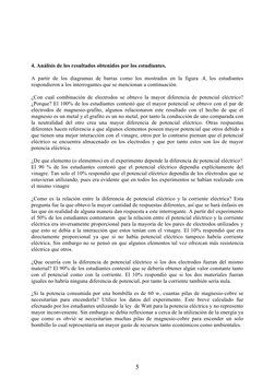 5 
4. Análisis de los resultados obtenidos por los estudiantes. 
 
A partir de los diagramas de barras como los mostrados e