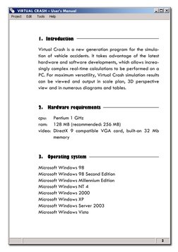 Virtual Crash User Manual Overview | PDF | Microsoft Windows | Microsoft