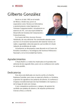 4 HHHZ23
PRELIMINARES
Gilberto González
Nació en el año 1982 en el estado 
de México. Desde muy joven se 
especializó como Té