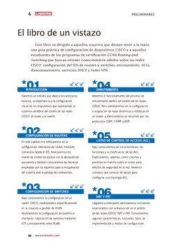 6
USEFÍS
PR ELIM IN A R ES
El libro de un vistazo
Este libro va dirigido a aquellos usuarios que desean tener a la mano 
una