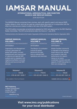 IAMSAR Manual 2016 Edition Overview | PDF | Search And Rescue | Safety